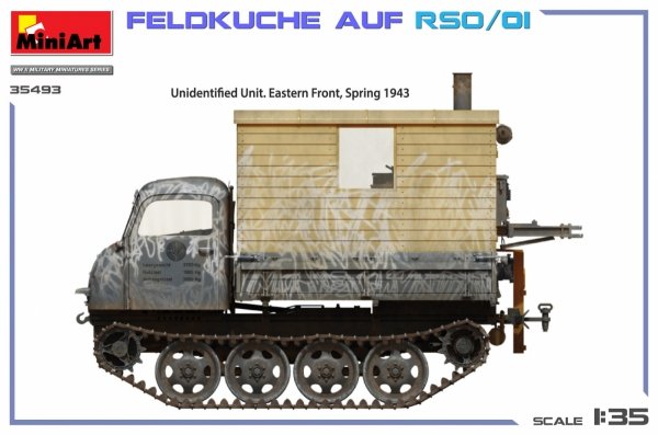 MiniArt 35493 35429 Feldküche Auf RSO/01 1/35