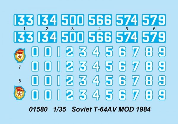 Trumpeter 01580 Soviet T-64AV MOD 1984 (1:35)