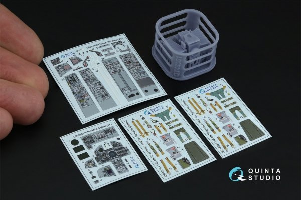 Quinta Studio QD+48518 Tornado IDS 3D-Printed coloured Interior on decal paper (Italeri) (with 3D-printed resin parts) 1/48
