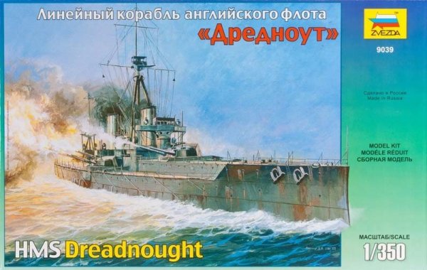 Zvezda 9039 Battleship Dreadnought (1:350)