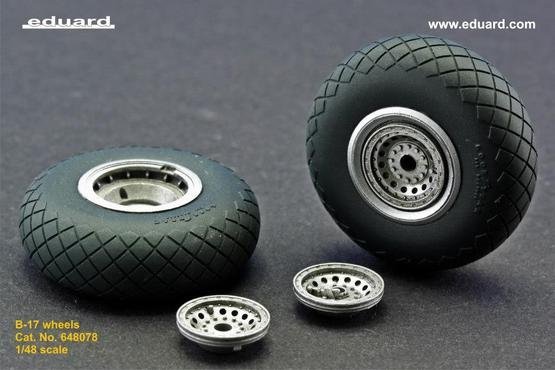 Eduard 648078 B-17 wheels 1/48 REVELL, MONOGRAM