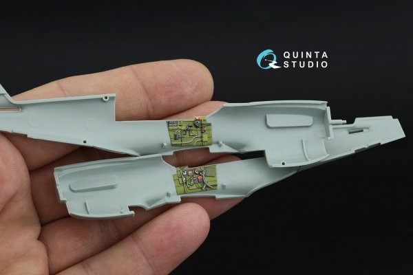 Quinta Studio QD+72214 P-40N Warhawk 3D-Printed &amp; coloured Interior on decal paper (Academy) (with 3D-printed resin parts) 1/72