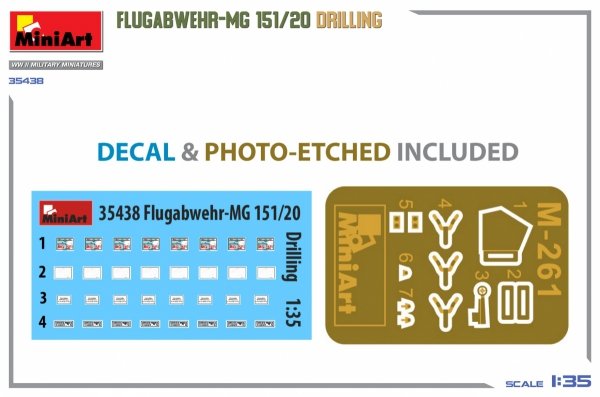 MiniArt 35438 FLUGABWEHR-MG 151/20 DRILLING 1/35