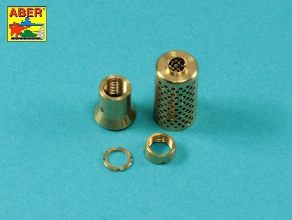 Aber 35L-264 Lufa z hamulcem wylotowym do niemieckiej armaty p/panc. Krupp 12,8cm PAK 44 (Great Wall) 1/35