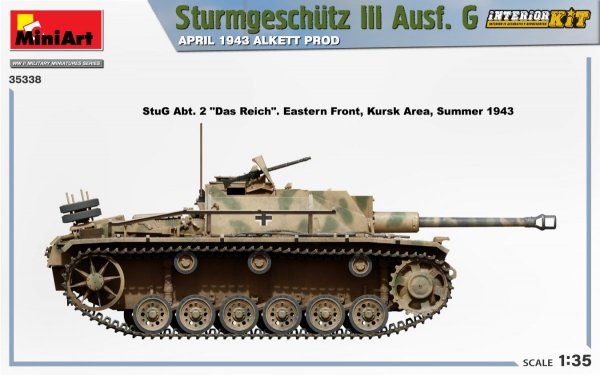 Mini Art 35338 Sturmgeschutz III Ausf. G APRIL 1943 ALKETT PROD. INTERIOR KIT 1/35