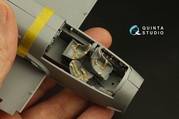 Quinta Studio QD48366 Ju 88A-4 3D-Printed &amp; coloured Interior on decal paper (ICM) 1/48