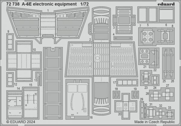 Eduard 72738 A-6E electronic equipment TRUMPETER 1/72