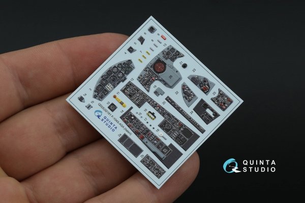 Quinta Studio QDS-32181 F-104S-ASA 3D-Printed coloured Interior on decal paper (Italeri) (small version) 1/32