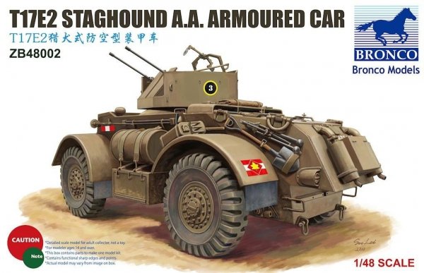 Bronco ZB48002 T17E2 Staghound A.A. (1:48)
