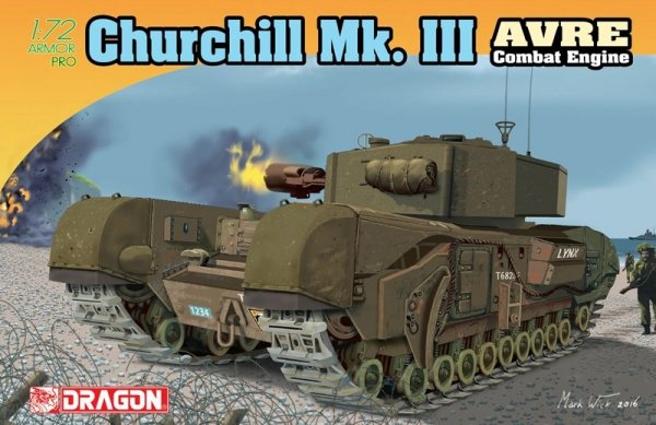 Dragon 7327 Churchill Mk. III AVRE Combat Engine
