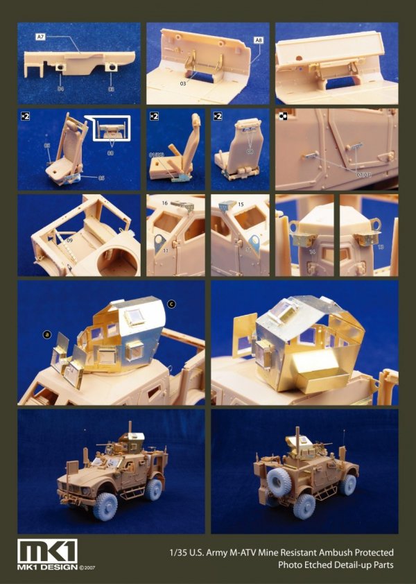 MK1 Design MM-35008 M-ATV DX PACK ( With resin tire ) 1/35