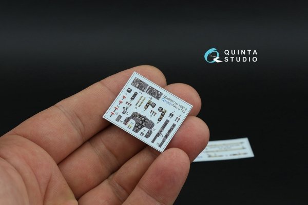 Quinta Studio QD48657 Hs 129B-2 3D-Printed &amp; coloured Interior on decal paper (Takom) 1/48