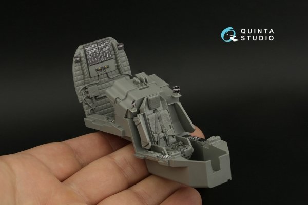 Quinta Studio QD+35106 AH-64D 3D-Printed &amp; coloured Interior on decal paper (Takom) (with 3D-printed resin parts) 1/35