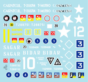 Star Decals 35-C1121 Sherman in Burma 1/35