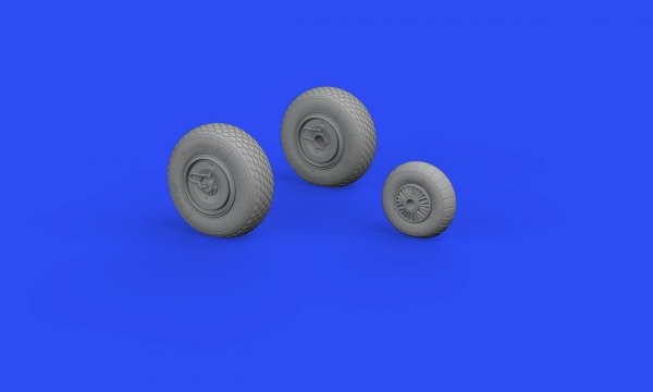Eduard 648687 Ar 234B wheels HOBBY 2000, HASEGAWA 1/48