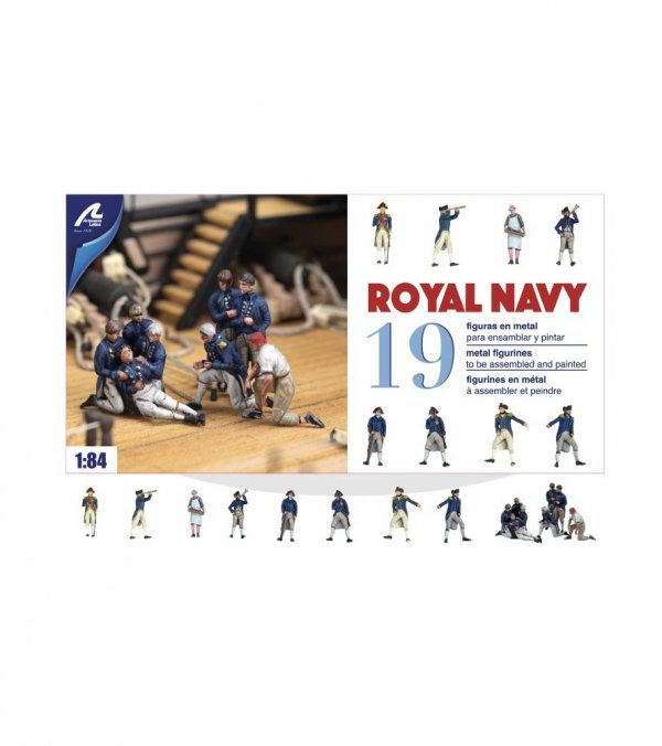 ARTESANIA LATINA 22900F1 Metalowe Figurki Royal Navy Officers 19 figurek 1/84
