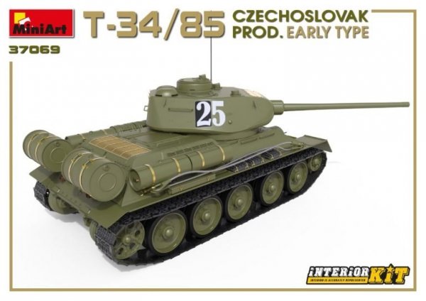 Miniart 37069 T-34/85 Czechoslovak Prod. Early Type 1/35