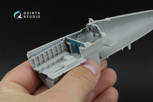 Quinta Studio QD48598 F-15A/F-15C Early/F-15J Early 3D-Printed &amp; coloured Interior on decal paper (Hasegawa) 1/48