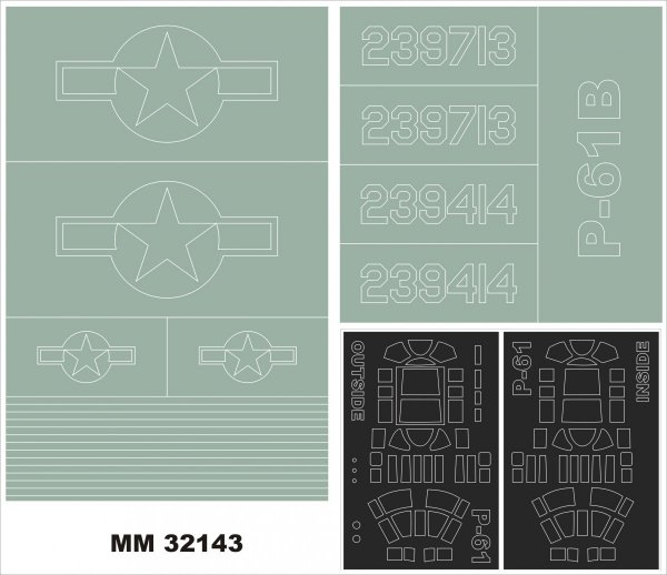 Montex MM32143 P-61 BLACK WIDOW HOBBY BOSS