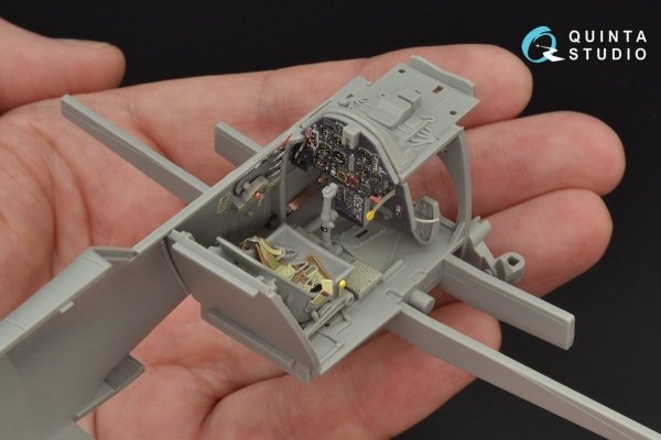 Quinta Studio QD32053 Bf 109E-4 3D-Printed &amp; coloured Interior on decal paper (for Cyber-hobby/Dragon kit) 1/32