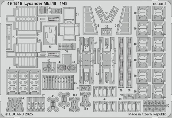 Eduard 491515 Lysander Mk. I/III Airfix 1/48