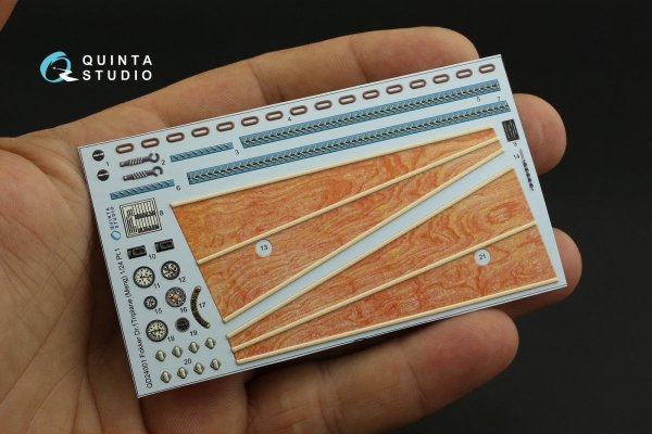 Quinta Studio QD24001 Fokker Dr.1 3D-Printed &amp; coloured Interior on decal paper (Meng) 1/24
