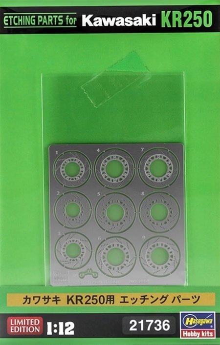 Hasegawa 21736 Etching parts for Kawasaki KR250  1/12