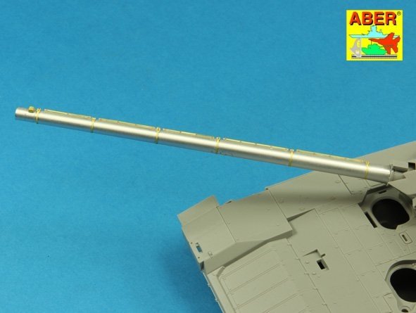 Aber 35L-187 Armament for Russian Main Battle Tank T-14 ARMATA barrel for 125 mm 2A82-1M cannon &amp; barrel for 12,7 mm 1/35