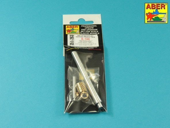 Aber 35L-263 Lufy do niemieckiego czołgu E-100 (Dragon) 15cm &amp; 7,5cm 1/35