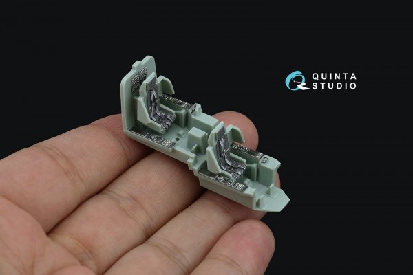 Quinta Studio QD72149 AH-64D late/AH-64E 3D-Printed coloured Interior on decal paper (Academy) 1/72