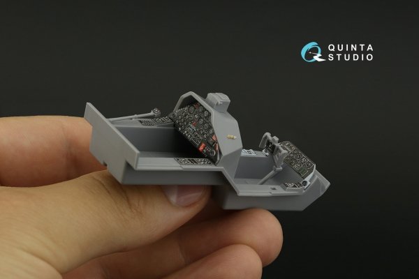 Quinta Studio QD35112 AH-1G Cobra 3D-Printed &amp; coloured Interior on decal paper (ICM) 1/35