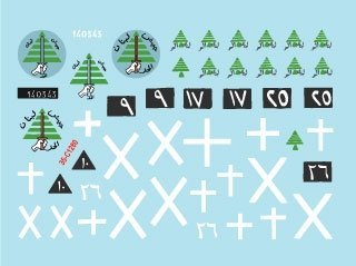 Star Decals 35-C1280 Lebanese Tanks &amp; AFVs 10 1/35