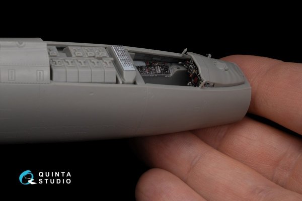 Quinta Studio QD48224 F-104S/ASA-M 3D-Printed &amp; coloured Interior on decal paper (Kinetic) 1/48