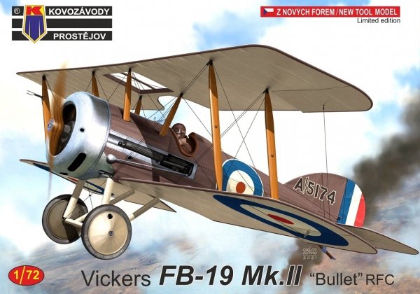Kovozavody Prostejov KPM0250 Vickers FB-19 Mk.II „Bullet“ RFC“ 1/72