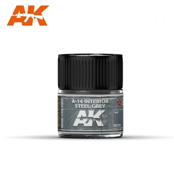 AK Interactive RC319 A-14 INTERIOR STEEL GREY 10ML