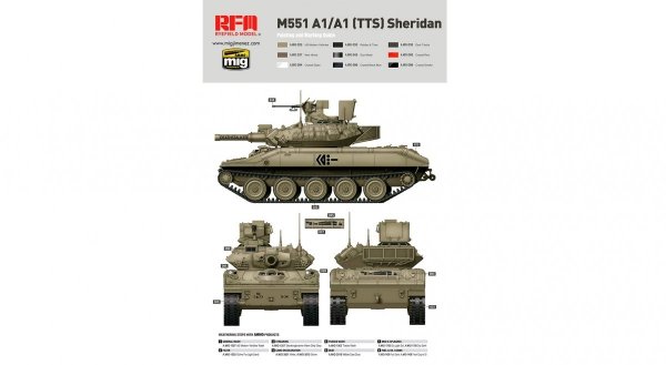 Rye Field Model 5020 M551A1/ A1TTS SHERIDAN 1/35