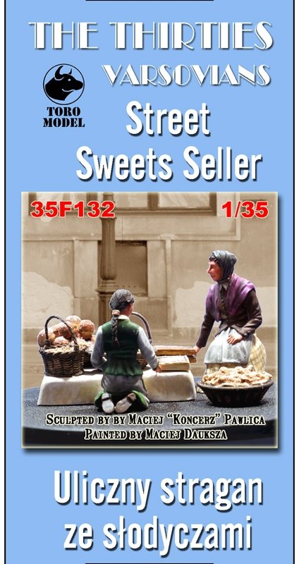 Toro 35F132 Lata Trzydzieste - Figurka - Uliczny Stragan ze Słodyczami 1/35