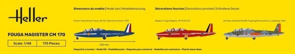 Heller Heller 30510 Fouga Magister CM 170 1/48