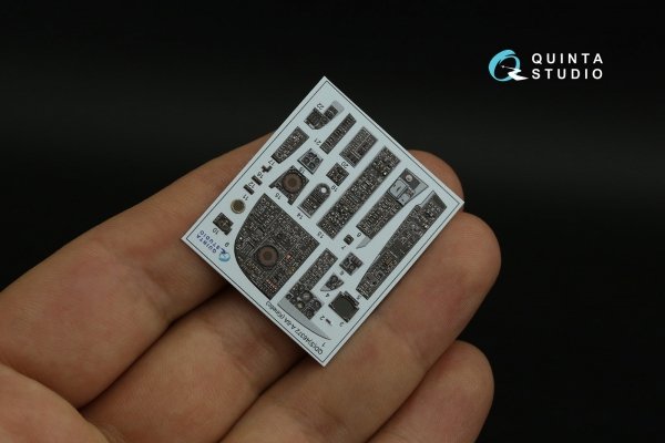 Quinta Studio QDS-48372 A-6A 3D-Printed &amp; coloured Interior on decal paper (Kinetic) (Small version) 1/48