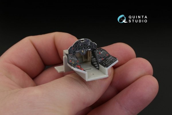 Quinta Studio QD48099 A-1H 3D-Printed &amp; coloured Interior on decal paper (for Tamiya kit) 1/48