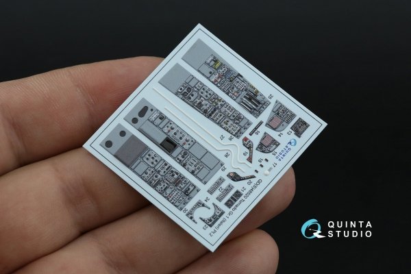 Quinta Studio QD+48520 Tornado Gr.1 3D-Printed &amp; coloured Interior on decal paper (Italeri) (with 3D-printed resin parts) 1/48