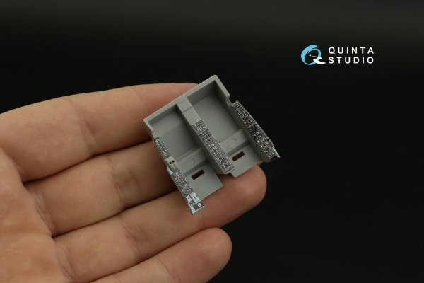 Quinta Studio QDS-48372 A-6A 3D-Printed &amp; coloured Interior on decal paper (Kinetic) (Small version) 1/48