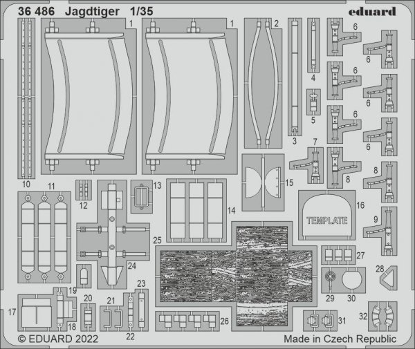 Eduard 36486 Jagdtiger HOBBY BOSS 1/35