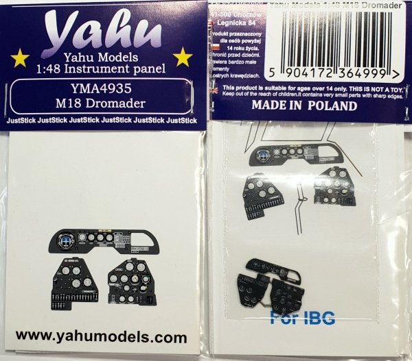 Yahu YMA4935 M18 Dromader - Instrument panel (for IBG) 1/48