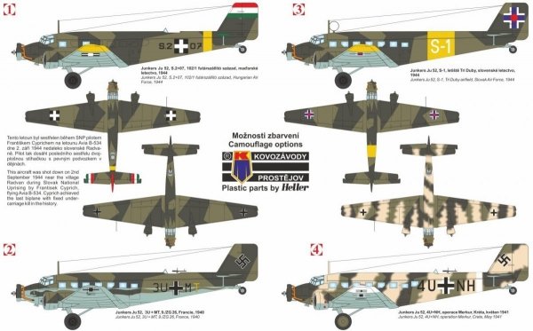 Kovozavody Prostejov KPM0128 Ju 52 &quot;Tante Ju&quot; 1/72
