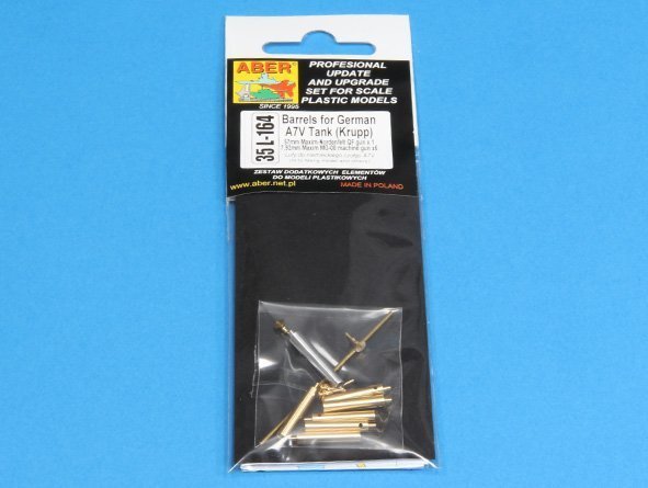 Aber 35L-164 Barrels for German WWI A7V Tank (1:35)	