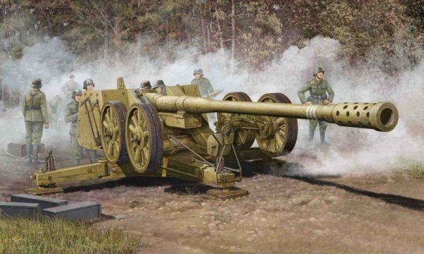 Trumpeter 02312 German 128mm Pak44(RHIEN) (1:35)