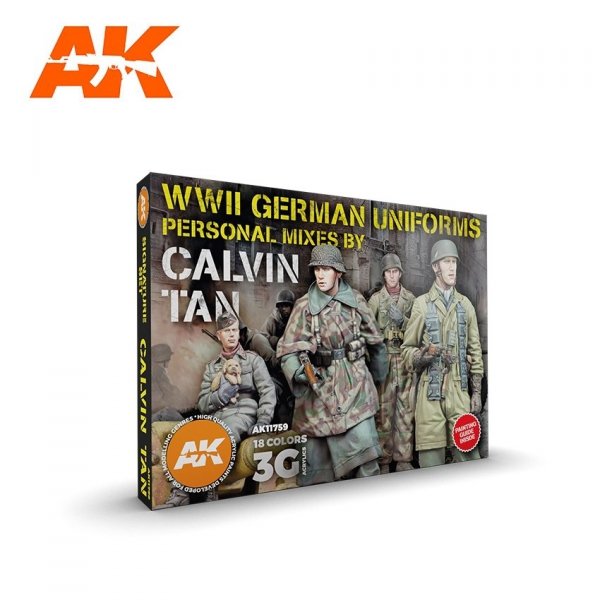 AK Interactive AK11759 SIGNATURE SET – CALVIN TAN 3G COLORS 3GEN SET 18x17 ml