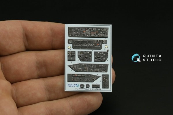 Quinta Studio QD48383 Mi-17 3D-Printed &amp; coloured Interior on decal paper (Trumpeter) 1/48