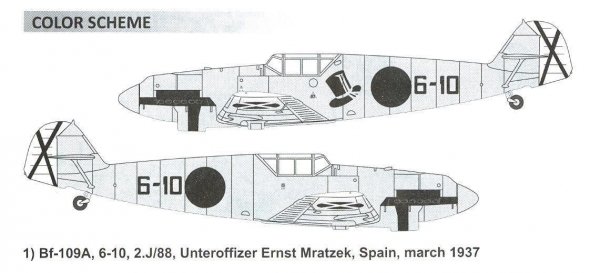 Dora Wings 48009 Bf.109 A/B Legion Condor 1/48